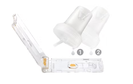 Apply sample to CS1 cassette